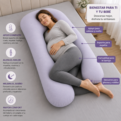 Almohada corporal en forma de U